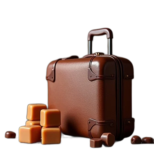 food, furniture, 3d render, earth tones transparent PNG cut-out