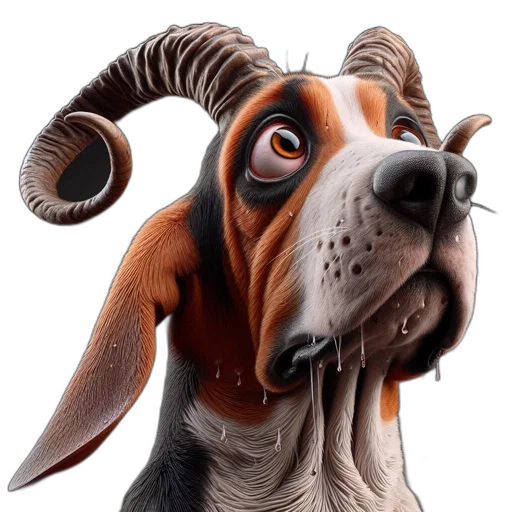 animal, staff, creature, 3d render transparent PNG cut-out