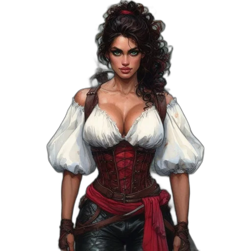 dress, fantasy art, concept art, comic book art transparent PNG cut-out