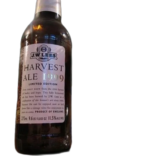 bottle, harvest, ale, 1999 transparent PNG cut-out