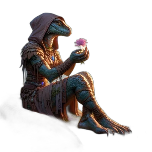 flower, robot, mask, creature transparent PNG cut-out