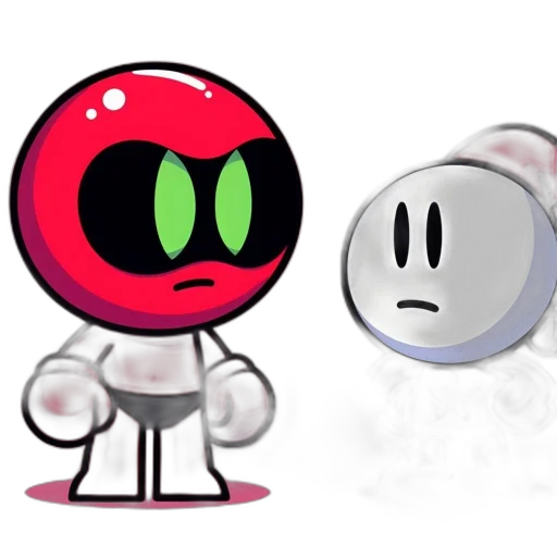 robot, concept art, 3d render, pixel art transparent PNG cut-out