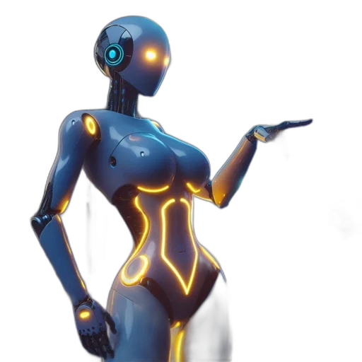 robot, dress, jewelry, concept art transparent PNG cut-out