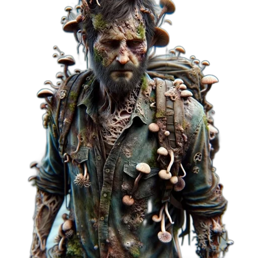jacket, staff, creature, concept art transparent PNG cut-out