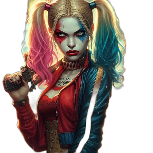 comic book art, fantasy art, concept art, cyberpunk transparent PNG cut-out