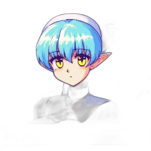face, staff, creature, hat transparent PNG cut-out