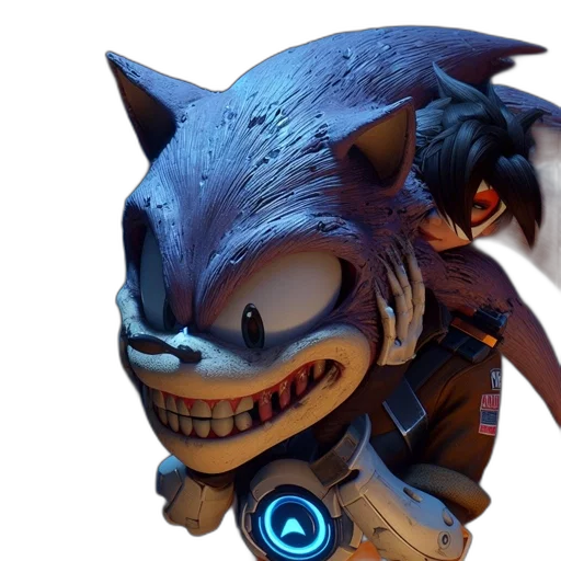 creature, mask, robot, 3d render transparent PNG cut-out