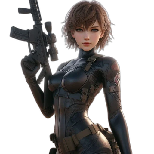 weapon, concept art, cyberpunk, comic book art transparent PNG cut-out