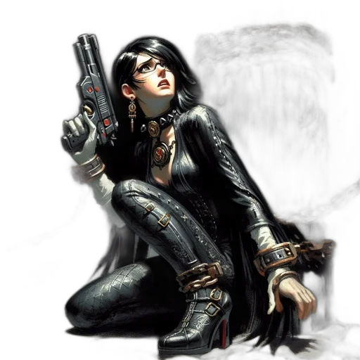 weapon, concept art, cyberpunk, comic book art transparent PNG cut-out