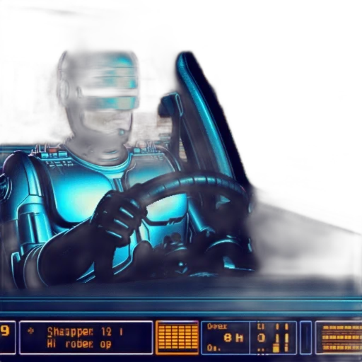 robot, car, cyberpunk, concept art transparent PNG cut-out