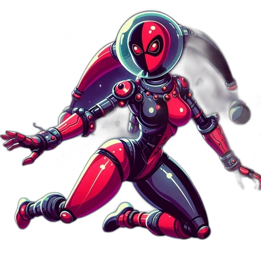 robot, staff, concept art, pixel art transparent PNG cut-out