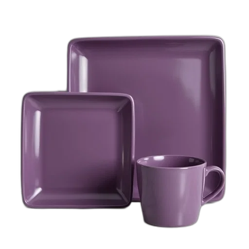 furniture, 3d render, square, dinnerware transparent PNG cut-out