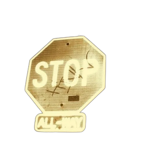jewelry, 3d render, stop, sign transparent PNG cut-out
