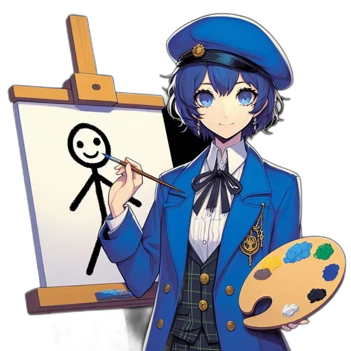 staff, weapon, robot, hat transparent PNG cut-out