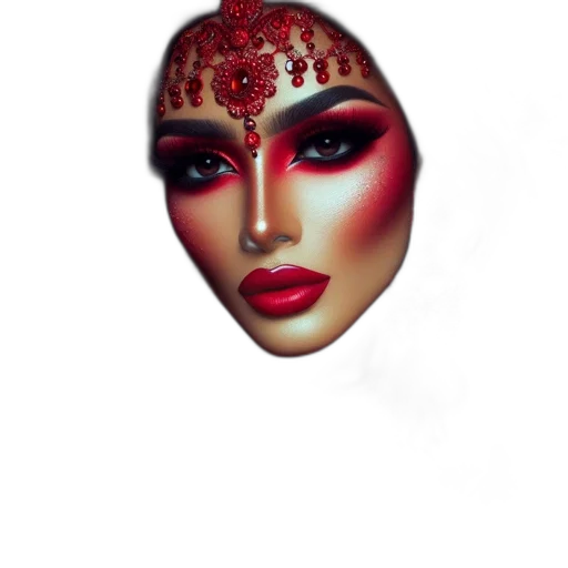 crown, face, mask, jewelry transparent PNG cut-out