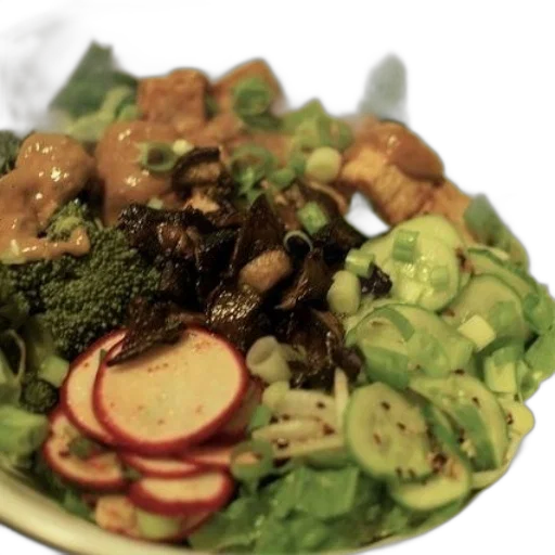 food, bowl, salad, broccoli transparent PNG cut-out
