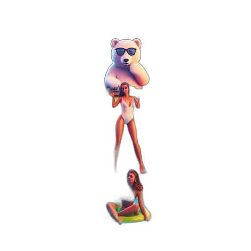 robot, creature, weapon, staff transparent PNG cut-out