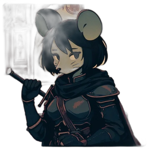 staff, mask, weapon, jacket transparent PNG cut-out