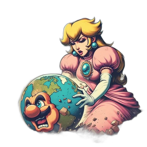 crown, dress, mask, weapon transparent PNG cut-out