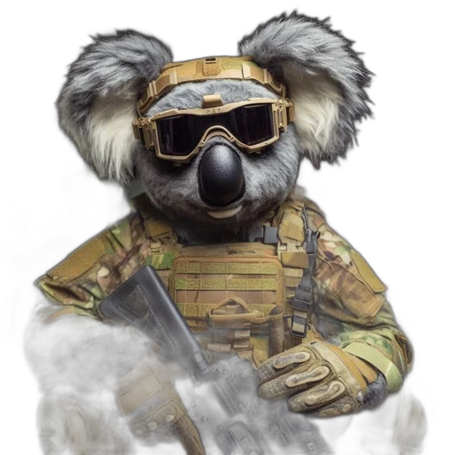 mask, jacket, animal, weapon transparent PNG cut-out