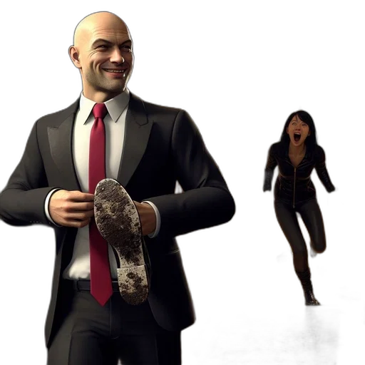 staff, shoes, jacket, creature transparent PNG cut-out