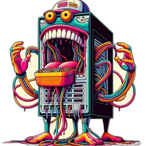 robot, creature, cyberpunk, concept art transparent PNG cut-out