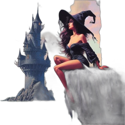 fantasy art, concept art, comic book art, pixel art transparent PNG cut-out