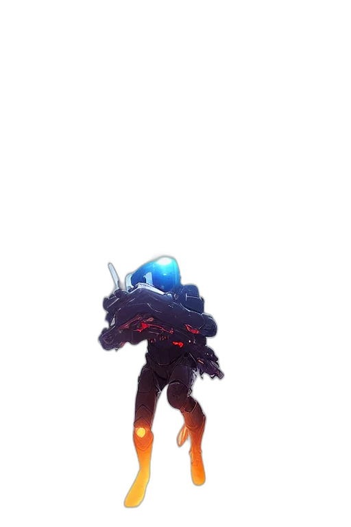 robot, staff, creature, weapon transparent PNG cut-out