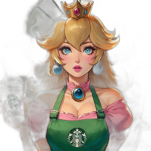 crown, staff, dress, concept art transparent PNG cut-out