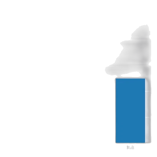 bottle, umbrella, weapon, 3d render transparent PNG cut-out
