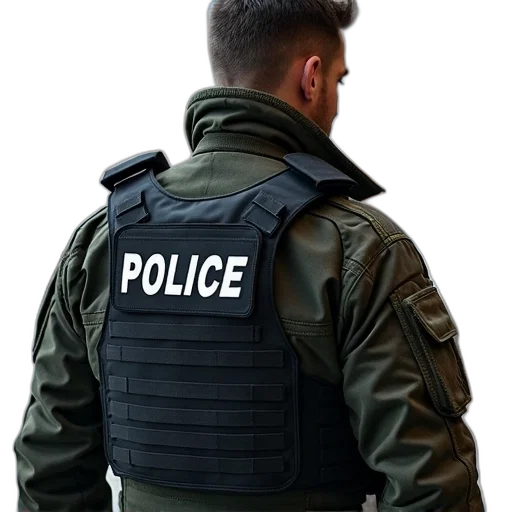 jacket, weapon, staff, face transparent PNG cut-out