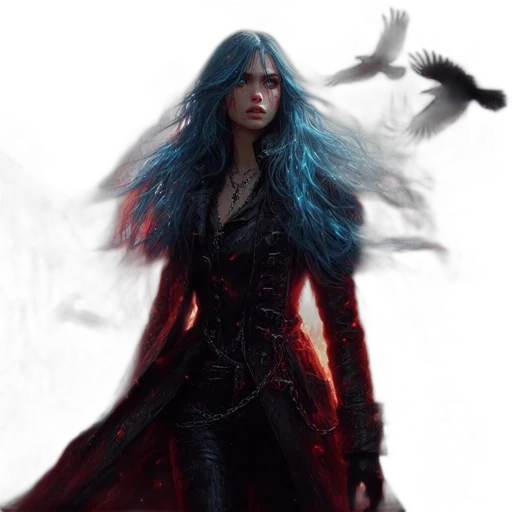 fantasy art, concept art, comic book art, photorealistic transparent PNG cut-out
