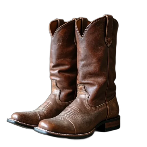shoes, pair, worn, brown transparent PNG cut-out