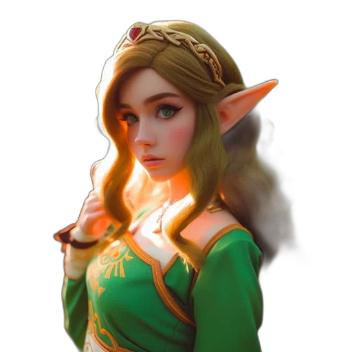 staff, face, crown, dress transparent PNG cut-out