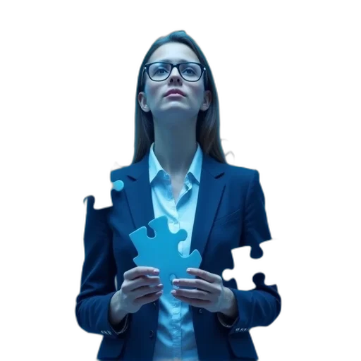 staff, jacket, robot, businesswoman transparent PNG cut-out