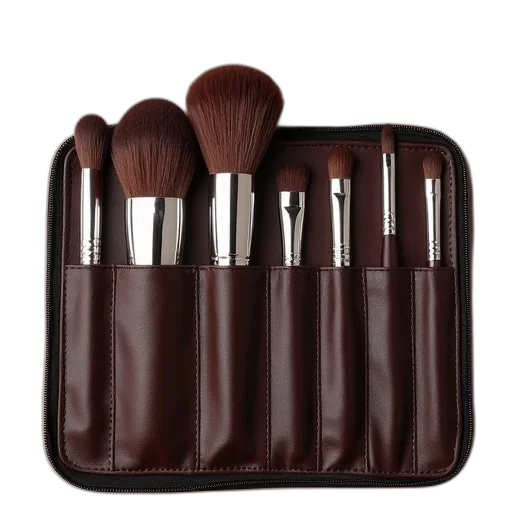 monochrome, earth tones, makeup, brush transparent PNG cut-out
