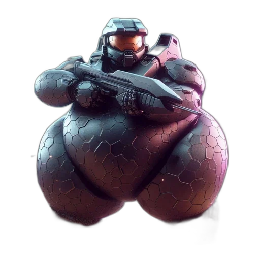 robot, weapon, concept art, 3d render transparent PNG cut-out