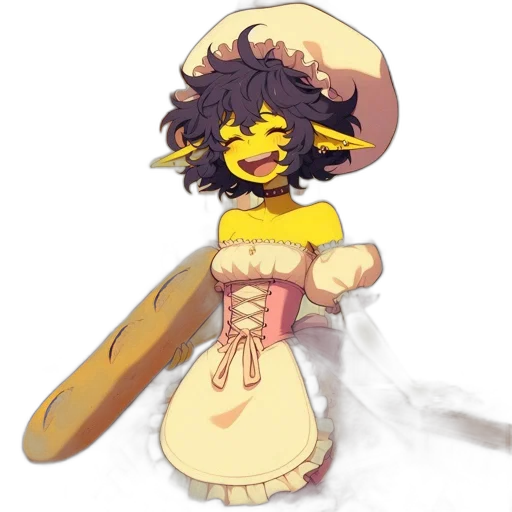 staff, weapon, hat, food transparent PNG cut-out