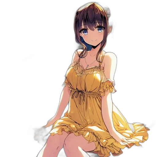 dress, staff, jewelry, flower transparent PNG cut-out