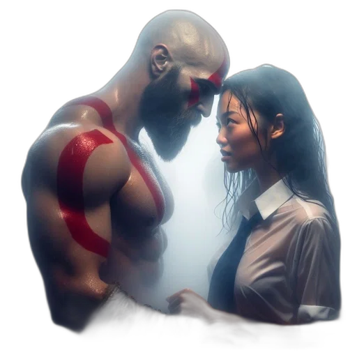 mask, concept art, photorealistic, comic book art transparent PNG cut-out