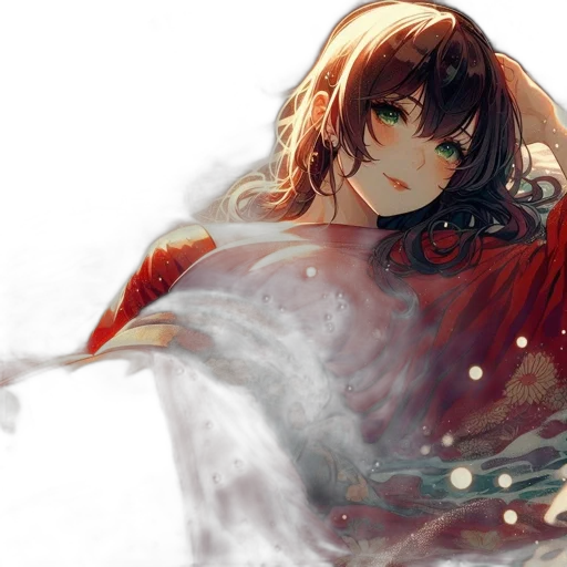 dragon, dress, mask, weapon transparent PNG cut-out