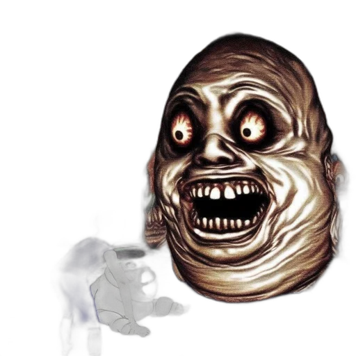 mask, face, creature, staff transparent PNG cut-out