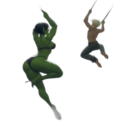 creature, concept art, 3d render, pixel art transparent PNG cut-out