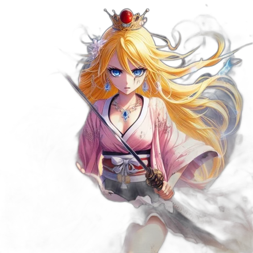 sword, staff, weapon, crown transparent PNG cut-out