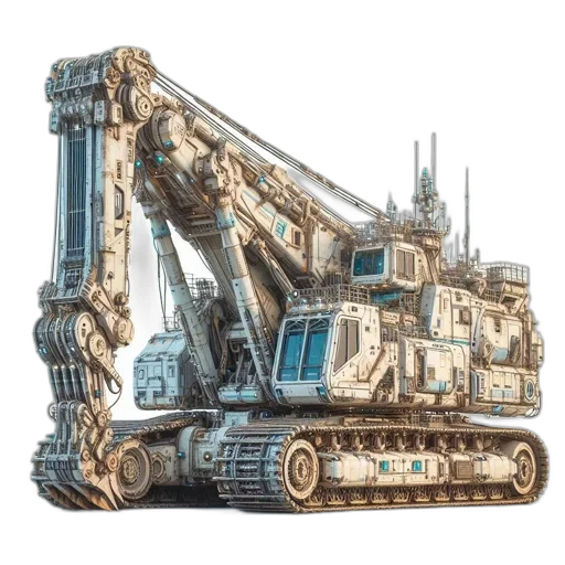 robot, weapon, car, concept art transparent PNG cut-out
