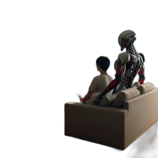robot, furniture, creature, 3d render transparent PNG cut-out