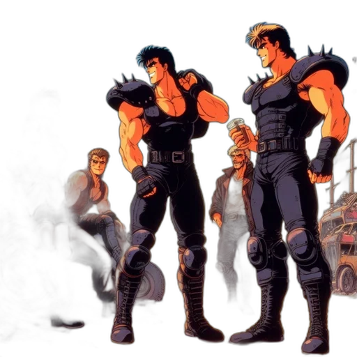 concept art, comic book art, pixel art, fantasy art transparent PNG cut-out