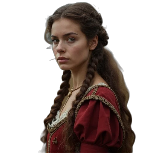 crown, face, dress, staff transparent PNG cut-out