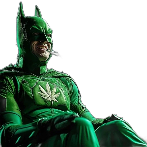 comic book art, concept art, green, person transparent PNG cut-out