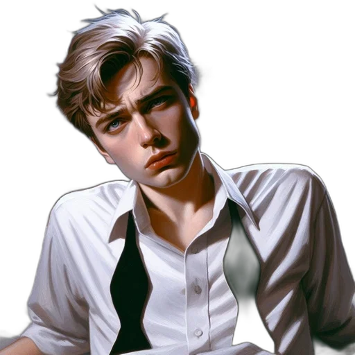 face, staff, photorealistic, comic book art transparent PNG cut-out